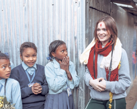 German actress visits communities in Makwanpur