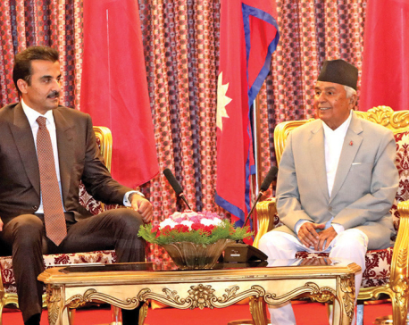 Prez Paudel solicits Qatar’s investment in Nepal’s water resources, agriculture and tourism sectors