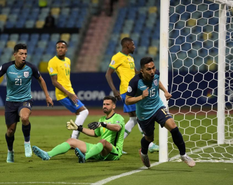 Ecuador holds Brazil to 1-1 draw, advances at Copa America