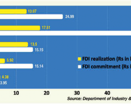 Only 47% of FDI commitment materialized in 5 years
