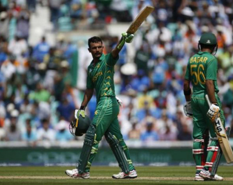 Sublime Fakhar leads Pakistan to 338-4 in Champions Trophy final