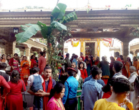 Fulpati, seventh day of Bada Dashain being observed today