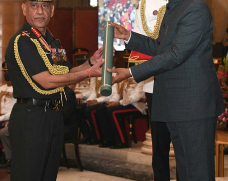 Nepal Army Chief Sharma conferred honorary rank of General of Indian Army