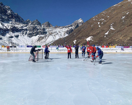 Nepal hosts figure skating, ice hockey in Gokyo