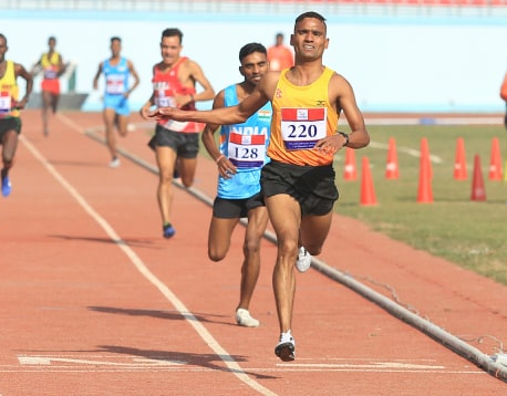 Parki wins first SAG gold for Nepal in men's athletics (with photos)