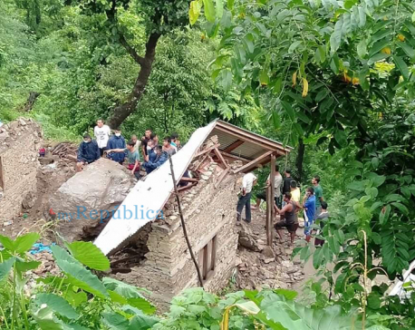 Four of a family die in Gulmi landslide (with photos)