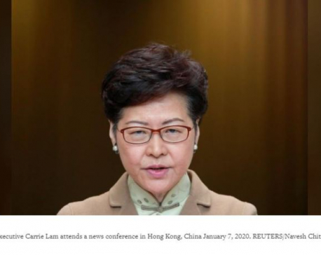 Hong Kong leader says financial hub's strengths intact despite protests