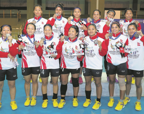 Nepal women's handball team secures silver
