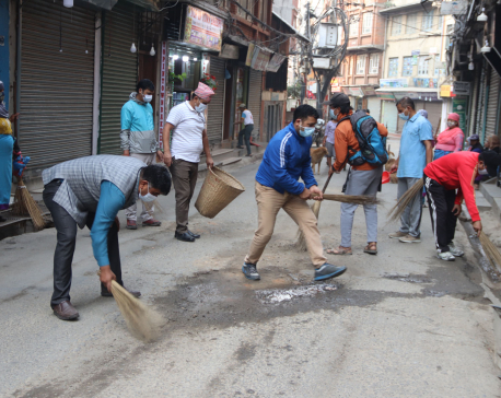 Landlords and business entrepreneurs launch clean-up drive in Thamel