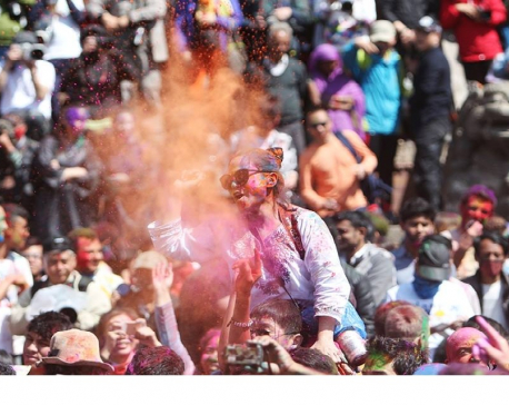 Holi, festival of colors being observed today