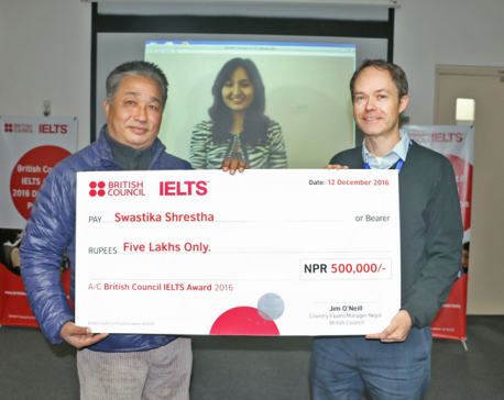 Nepali student receives British Council IELTS Award