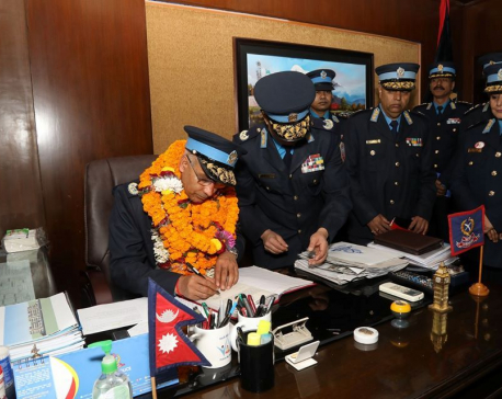Newly appointed IGP Thakur Gyawali assumes office (with photos)