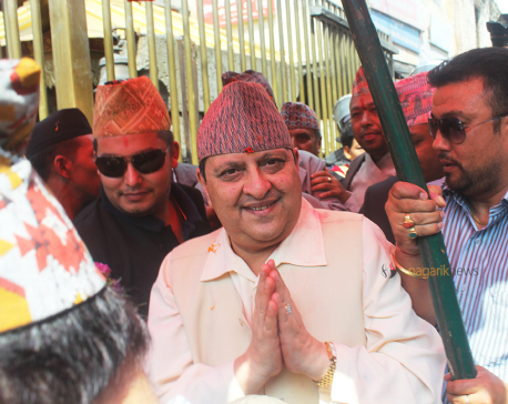 In capacity of a King, Gyanendra offers sword at Pachali Bhairav Temple (photo/video)
