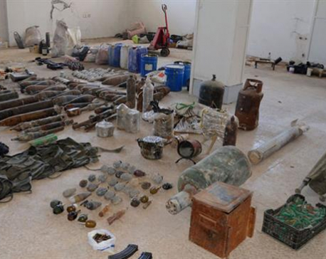 Syrian government forces uncover Israeli-made bombs, grenades near Damascus