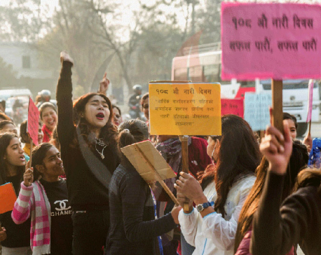 Rally organized  to mark International Women's Day (photo feature)