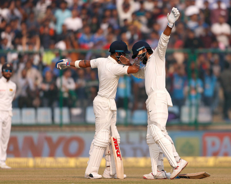 India 371-4 vs Sri Lanka after huge Kohli, Vijay partnership