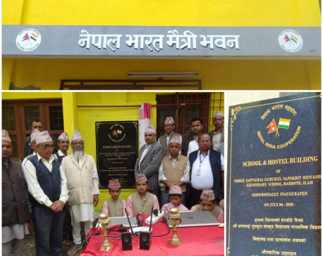 India builds four-story school building in Ilam district