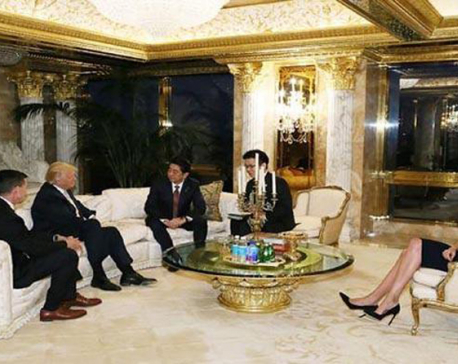 Trump’s daughter sits in on landmark Japan PM talks
