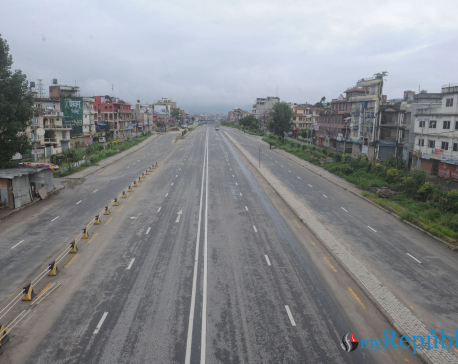 IN PICS: First day of week-long lockdown in Kathmandu Valley