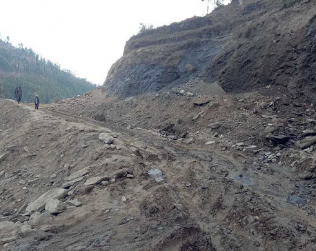 Jajarkot section of Mid-Hills Highway in sorry state