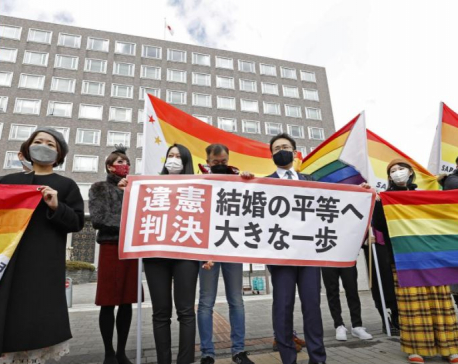 In landmark ruling, Japan court says not allowing same-sex marriage is 'unconstitutional'