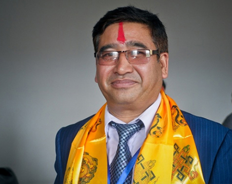 Minister Shrestha announces to donate body parts posthumously