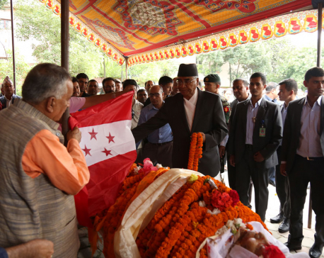 NC leaders including PM Deuba pay tribute to Joshi