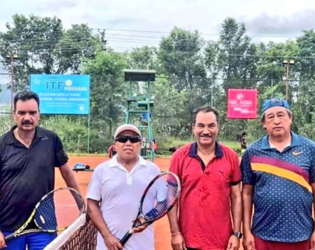 RPP Chair Thapa wins  the title of ITF Senior Tennis Tournament