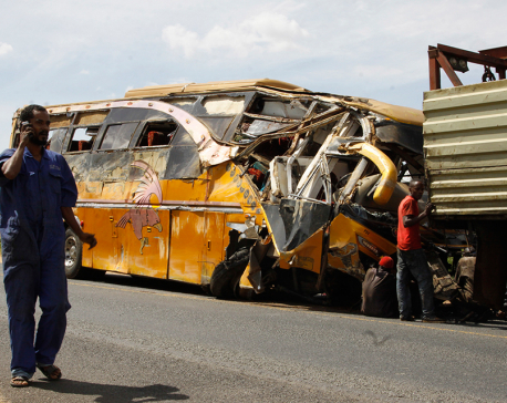 27 people killed in bus-trailer truck collision in Kenya