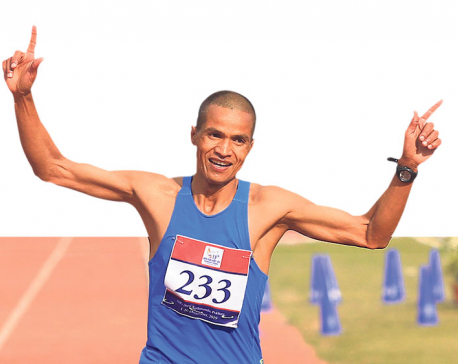 Bogati causes disbelief as he wins Nepal’s first marathon gold since 1995