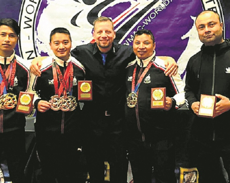 Nepali Kung fu players bag 7 medals at WMAC World Cup Bregenz Open