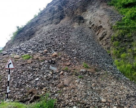 Landslides hit Khurkot-Ghurmi road, Mid-Hill Highway disrupted