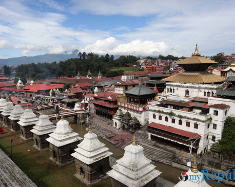 Pashupatinath temple wears a deserted look even during Teej festival (with photos and video)