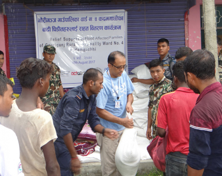 LWF Nepal provides relief to 568 flood-affected families