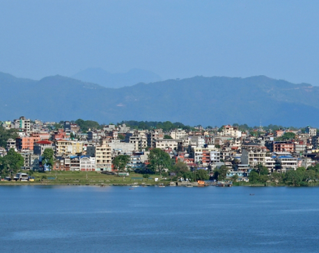 Lakeside, Pokhara’s tourist business hub, is a silent town now