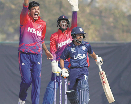 Sandeep Lamichhane and Sompal Kami take one wicket each in ICC World Cup League-2 triangular ODI series
