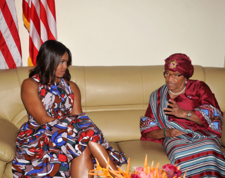 Michelle Obama, daughters in Africa to push girls' education