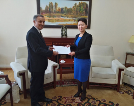Ambassador Paudyal meets Mongolian ministers