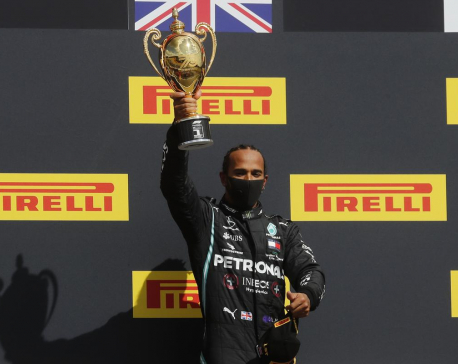 Hamilton takes record seventh British GP win on three wheels
