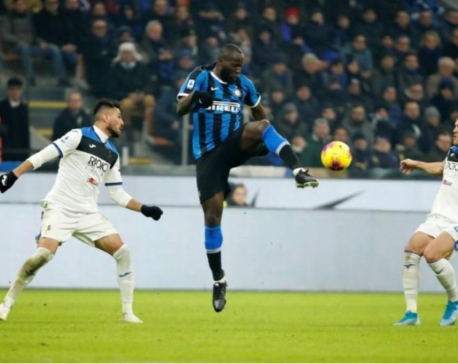 Inter go clear at the top despite being held by Atalanta
