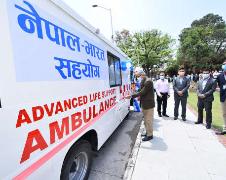 India gifts 39 ambulances and six school buses to govt and not-for profit organizations in various districts