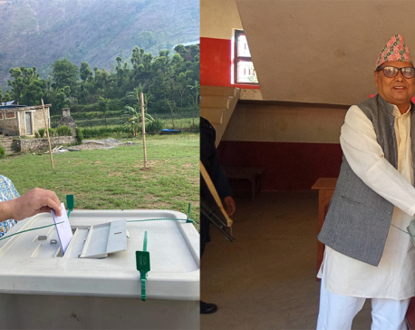 Mahara, Pun cast their votes in Rolpa