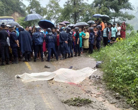 Truck knocks down two school students to death in Malekhu