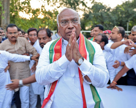 India's Congress elects first non-Gandhi chief in 24 years