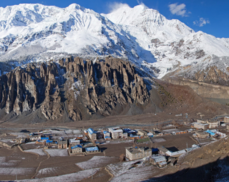 Over 8,000 tourists visit Manang in four months