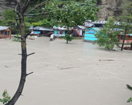 Marsyangdi River crosses danger level