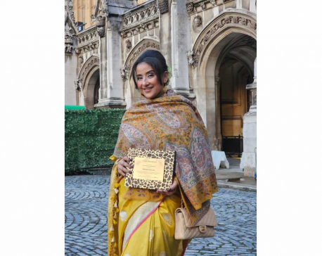 Renowned actress Manisha Koirala honored in British Parliament