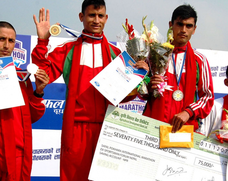 Nepal Army’s Rokaya clinches Pokhara International Marathon title
