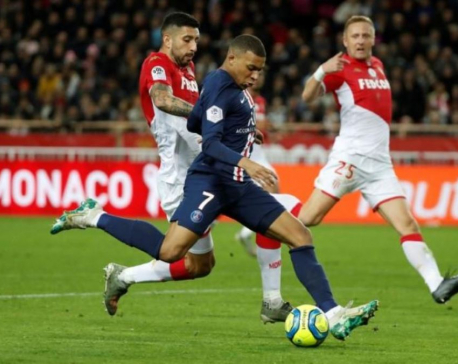 PSG crush Monaco 4-1 to extend Ligue 1 lead