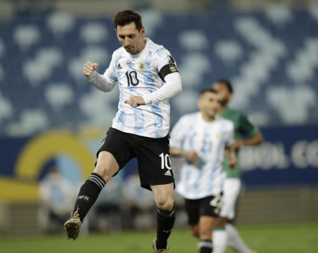 Messi breaks Argentina’s record for caps at Copa America win